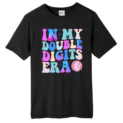 In My Double Digits Era 10 Year Old 10th Birthday Disco Tall Fusion ChromaSoft Performance T-Shirt