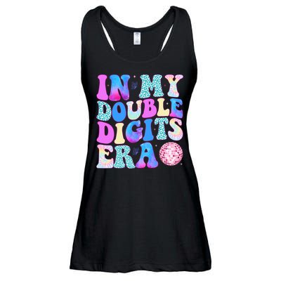 In My Double Digits Era 10 Year Old 10th Birthday Disco Ladies Essential Flowy Tank