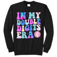 In My Double Digits Era 10 Year Old 10th Birthday Disco Tall Sweatshirt