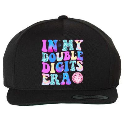 In My Double Digits Era 10 Year Old 10th Birthday Disco Wool Snapback Cap