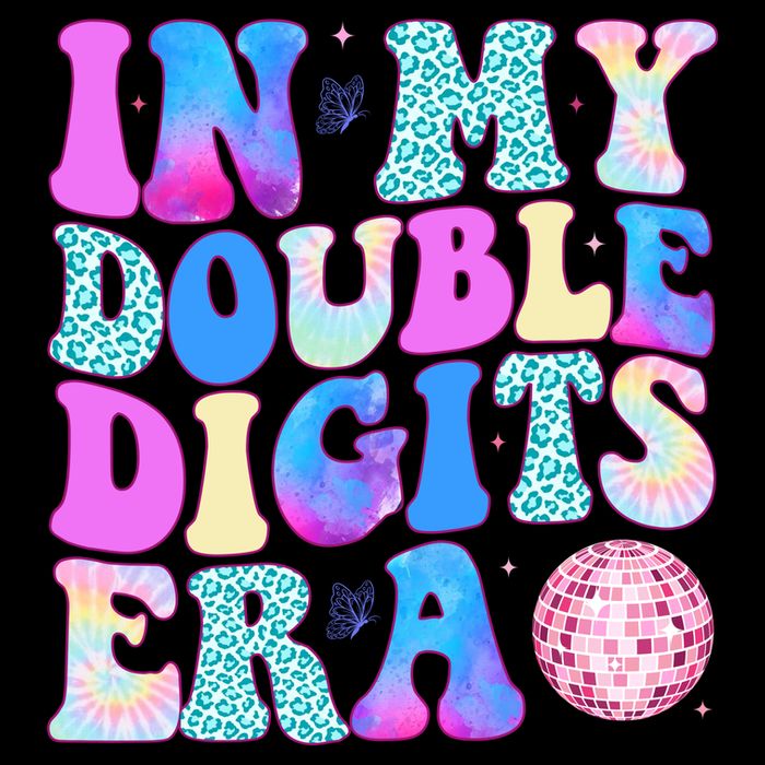 In My Double Digits Era 10 Year Old 10th Birthday Disco Wool Snapback Cap