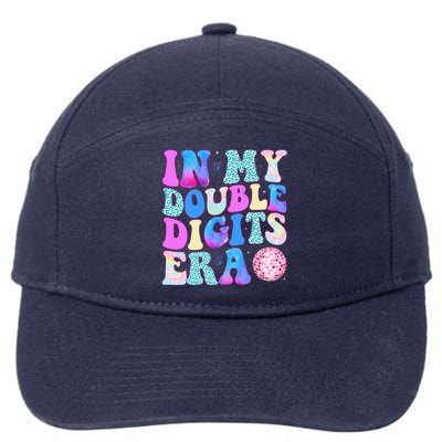 In My Double Digits Era 10 Year Old 10th Birthday Disco 7-Panel Snapback Hat