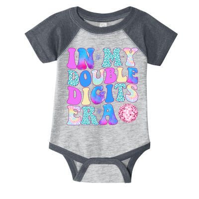 In My Double Digits Era 10 Year Old 10th Birthday Disco Infant Baby Jersey Bodysuit
