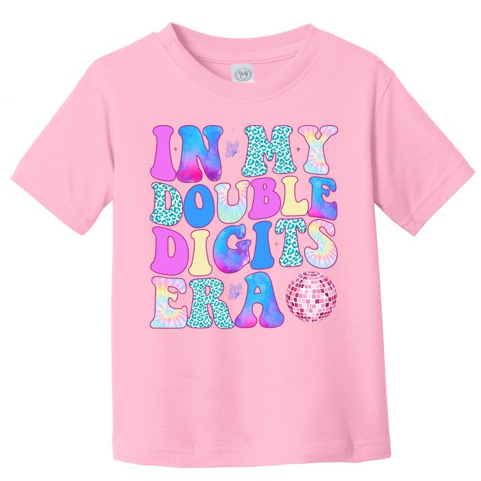 In My Double Digits Era 10 Year Old 10th Birthday Disco Toddler T-Shirt