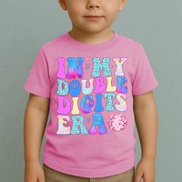 In My Double Digits Era 10 Year Old 10th Birthday Disco Toddler T-Shirt