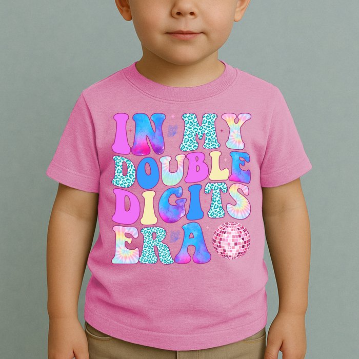 In My Double Digits Era 10 Year Old 10th Birthday Disco Toddler T-Shirt