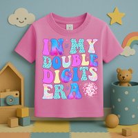 In My Double Digits Era 10 Year Old 10th Birthday Disco Toddler T-Shirt