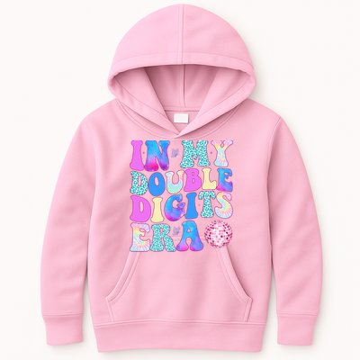 In My Double Digits Era 10 Year Old 10th Birthday Disco Kids Hoodie
