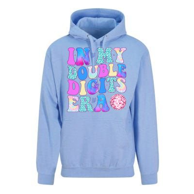 In My Double Digits Era 10 Year Old 10th Birthday Disco Unisex Surf Hoodie