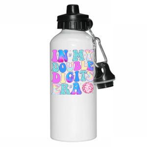 In My Double Digits Era 10 Year Old 10th Birthday Disco Aluminum Water Bottle