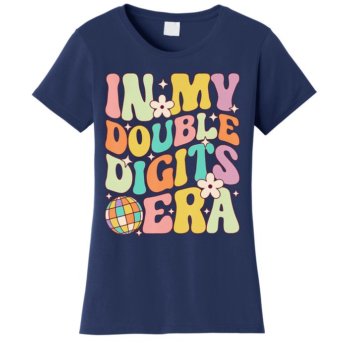 In My Double Digits Era Retro 10 Year Old 10th Birthday Women's T-Shirt