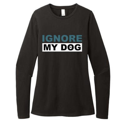 Ignore My Dog Trainer Service Dog Training Womens CVC Long Sleeve Shirt