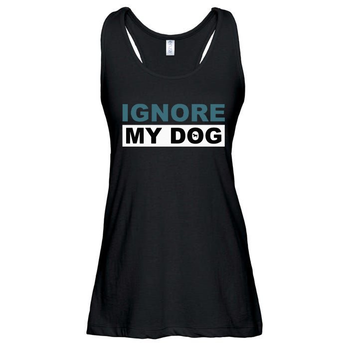 Ignore My Dog Trainer Service Dog Training Ladies Essential Flowy Tank