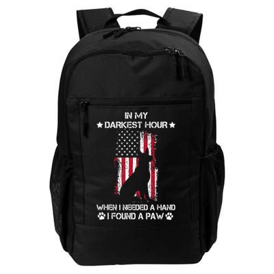 In My Darkest Hour When I Needed A Hand I Found A Paw Daily Commute Backpack