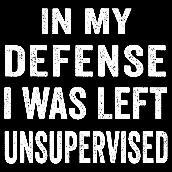 In my defense I was left unsupervised Cool Funny tee Backpack