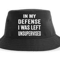 In my defense I was left unsupervised Cool Funny tee Sustainable Bucket Hat