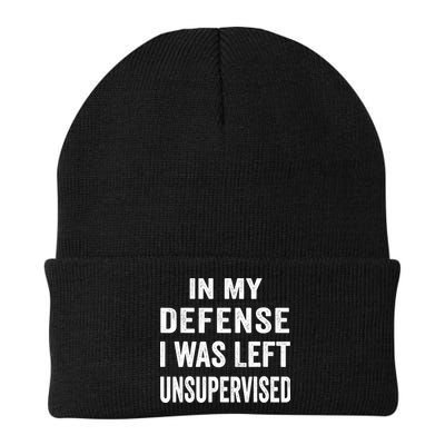 In my defense I was left unsupervised Cool Funny tee Beanie