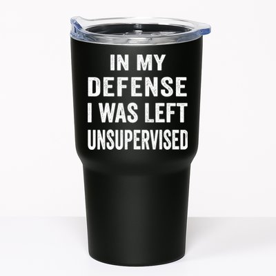 In my defense I was left unsupervised Cool Funny tee Tumbler