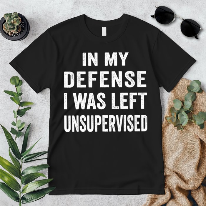 In my defense I was left unsupervised Cool Funny tee Premium T-Shirt