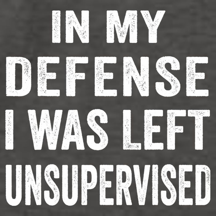 In my defense I was left unsupervised Cool Funny tee Vector Backpack