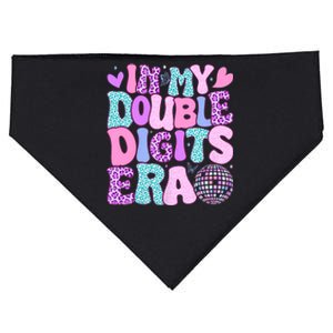 In My Double Digits Era Retro 10 Year Old 10th Birthday Girl USA-Made Doggie Bandana