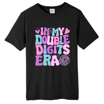 In My Double Digits Era Retro 10 Year Old 10th Birthday Girl Tall Fusion ChromaSoft Performance T-Shirt