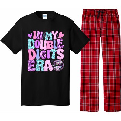 In My Double Digits Era Retro 10 Year Old 10th Birthday Girl Pajama Set