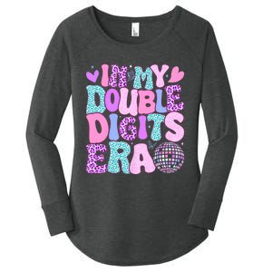 In My Double Digits Era Retro 10 Year Old 10th Birthday Girl Women's Perfect Tri Tunic Long Sleeve Shirt