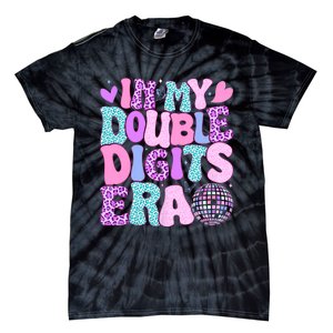 In My Double Digits Era Retro 10 Year Old 10th Birthday Girl Tie-Dye T-Shirt