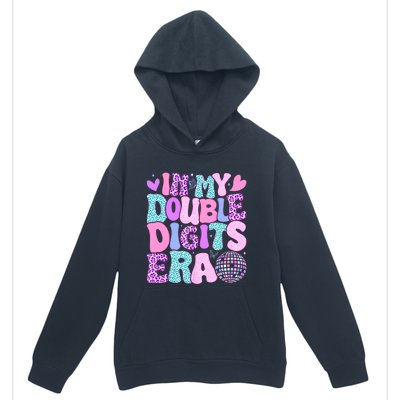 In My Double Digits Era Retro 10 Year Old 10th Birthday Girl Urban Pullover Hoodie