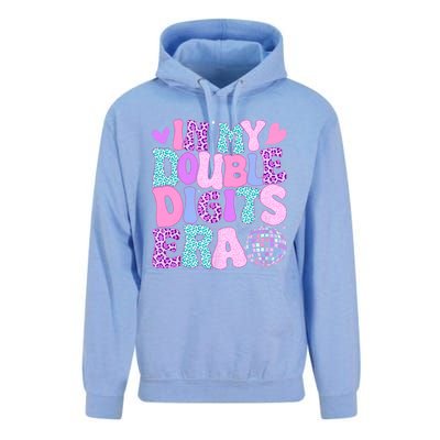 In My Double Digits Era Retro 10 Year Old 10th Birthday Girl Unisex Surf Hoodie