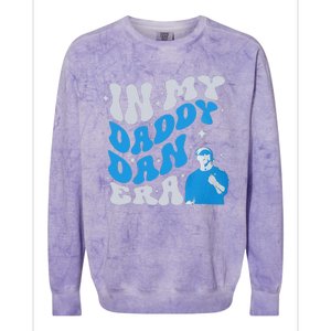 In My Daddy Dan Era Detroit Game Day Gift Colorblast Crewneck Sweatshirt