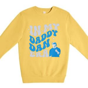 In My Daddy Dan Era Detroit Game Day Gift Premium Crewneck Sweatshirt