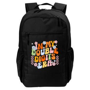 In My Double Digits Era Retro 10 Year Old 10th Birthday Girl Daily Commute Backpack