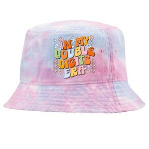 In My Double Digits Era Retro 10 Year Old 10th Birthday Girl Tie-Dyed Bucket Hat