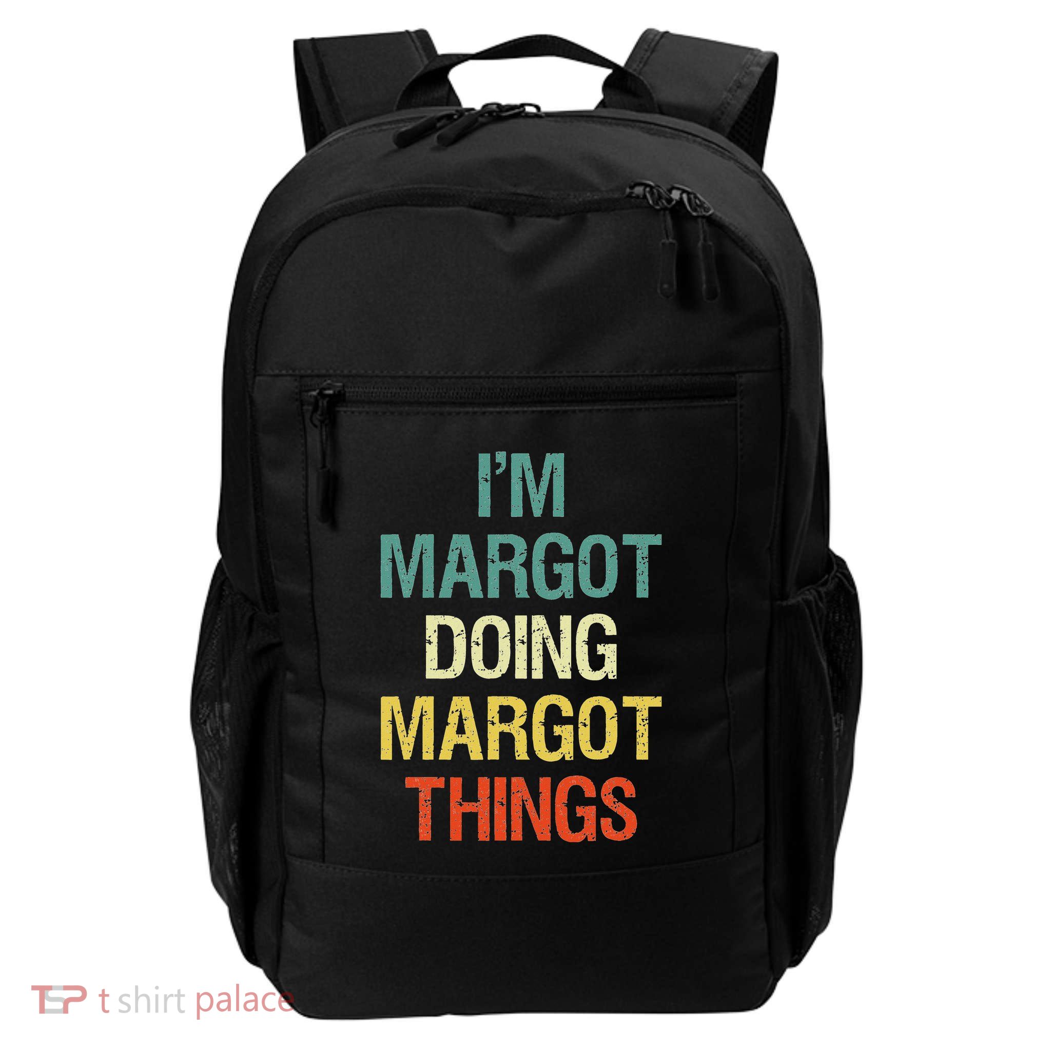 IM Margot Doing Margot Things Personalized First Name Backpack