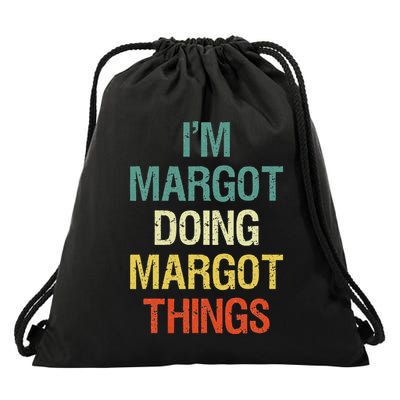 IM Margot Doing Margot Things Personalized First Name Drawstring Bag