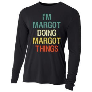 IM Margot Doing Margot Things Personalized First Name Cooling Performance Long Sleeve Crew