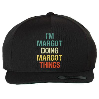 IM Margot Doing Margot Things Personalized First Name Wool Snapback Cap