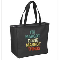IM Margot Doing Margot Things Personalized First Name Zip Tote Bag
