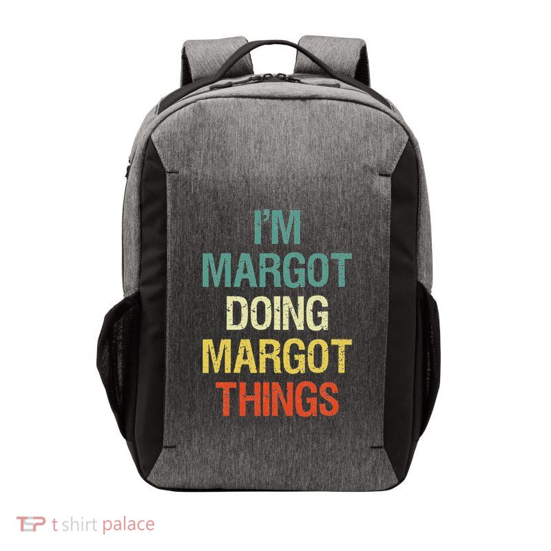 IM Margot Doing Margot Things Personalized First Name Vector Backpack
