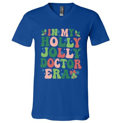 In My Doctor Era Christmas Party Season Pjm Occupation Gift V-Neck T-Shirt