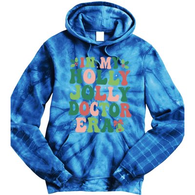 In My Doctor Era Christmas Party Season Pjm Occupation Gift Tie Dye Hoodie