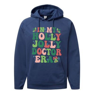 In My Doctor Era Christmas Party Season Pjm Occupation Gift Performance Fleece Hoodie