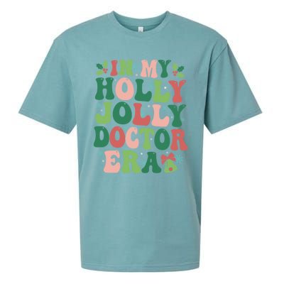 In My Doctor Era Christmas Party Season Pjm Occupation Gift Sueded Cloud Jersey T-Shirt