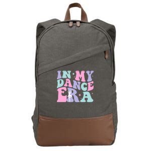 In My Dance Era For Ballet Dancer Groovy Retro Gift Cotton Canvas Backpack