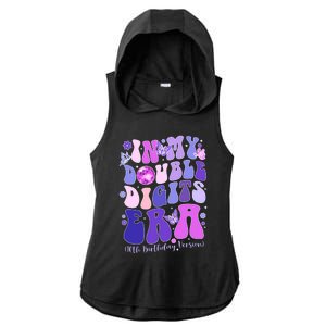 In My Double Digits Era Girls 10th Birthday Ladies PosiCharge Tri-Blend Wicking Draft Hoodie Tank