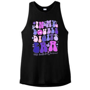 In My Double Digits Era Girls 10th Birthday Ladies PosiCharge Tri-Blend Wicking Tank