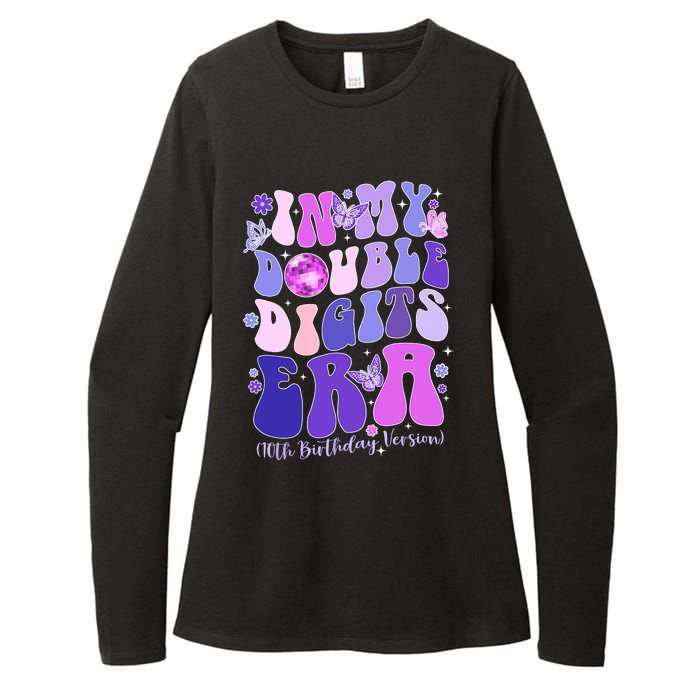 In My Double Digits Era Girls 10th Birthday Womens CVC Long Sleeve Shirt