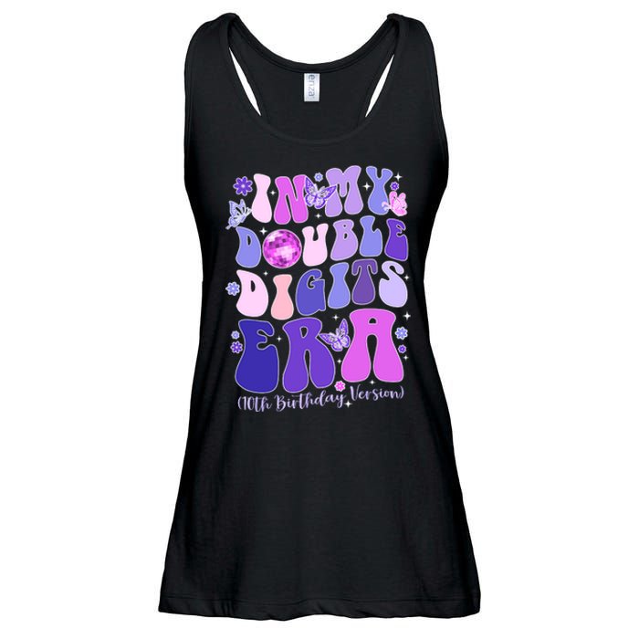 In My Double Digits Era Girls 10th Birthday Ladies Essential Flowy Tank